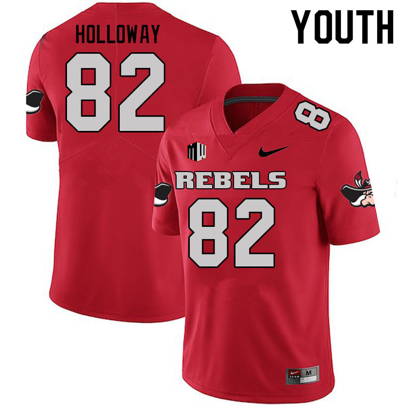 Youth #82 Aaron Holloway UNLV Rebels College Football Jerseys Sale-Scarlet - Click Image to Close